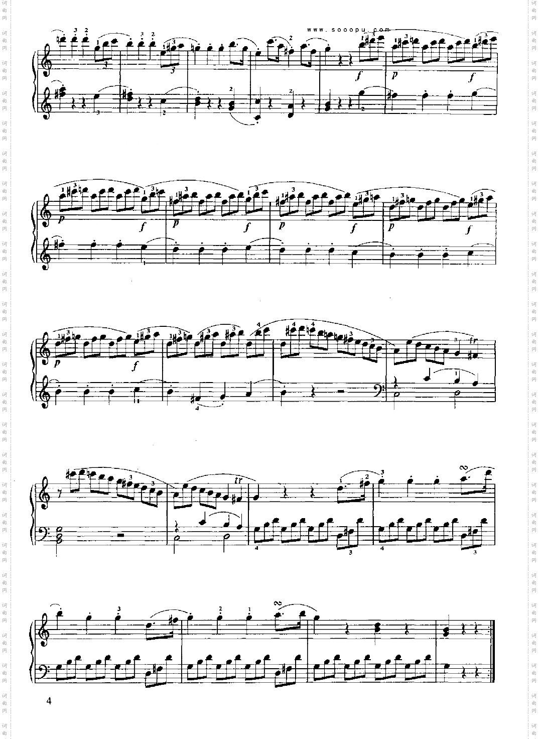 小奏鸣曲键盘类钢琴