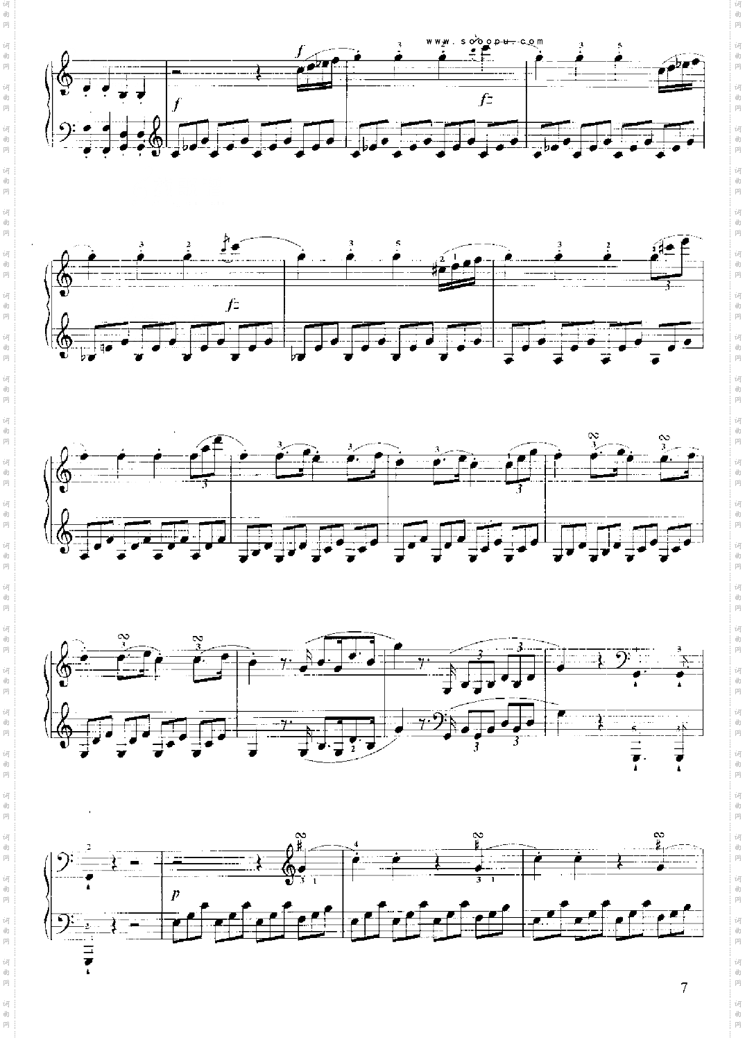 小奏鸣曲键盘类钢琴