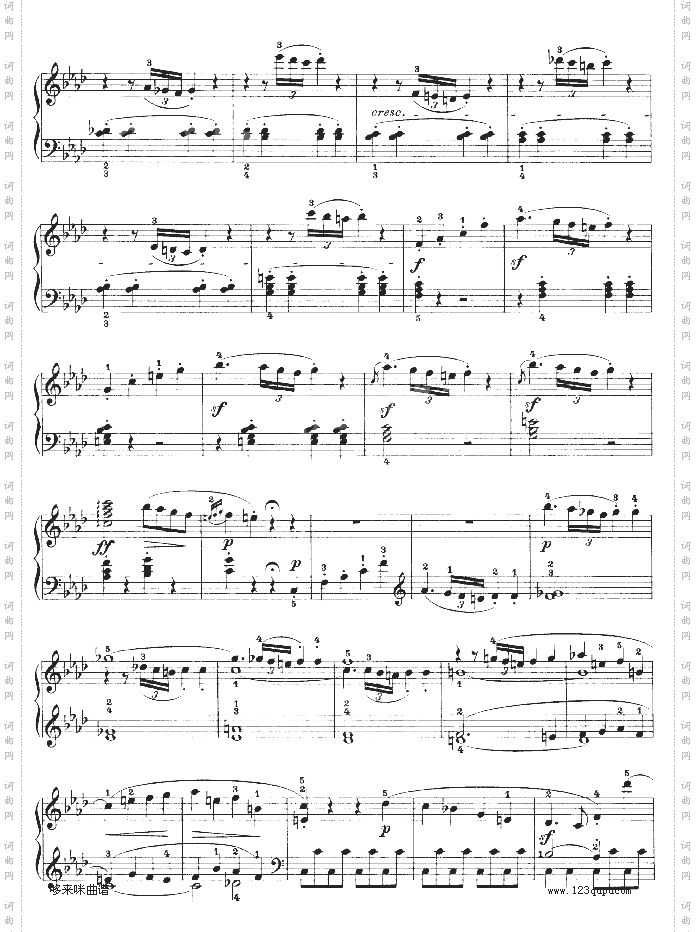 f小调第一钢琴奏鸣曲-贝多芬