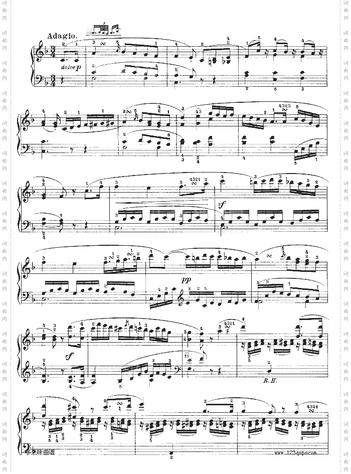 f小调第一钢琴奏鸣曲-贝多芬