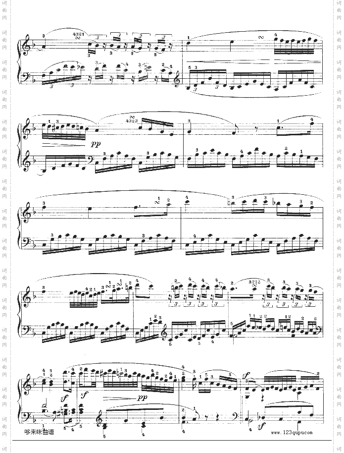 f小调第一钢琴奏鸣曲-贝多芬