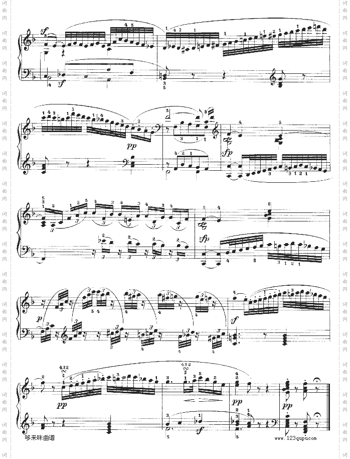 f小调第一钢琴奏鸣曲-贝多芬