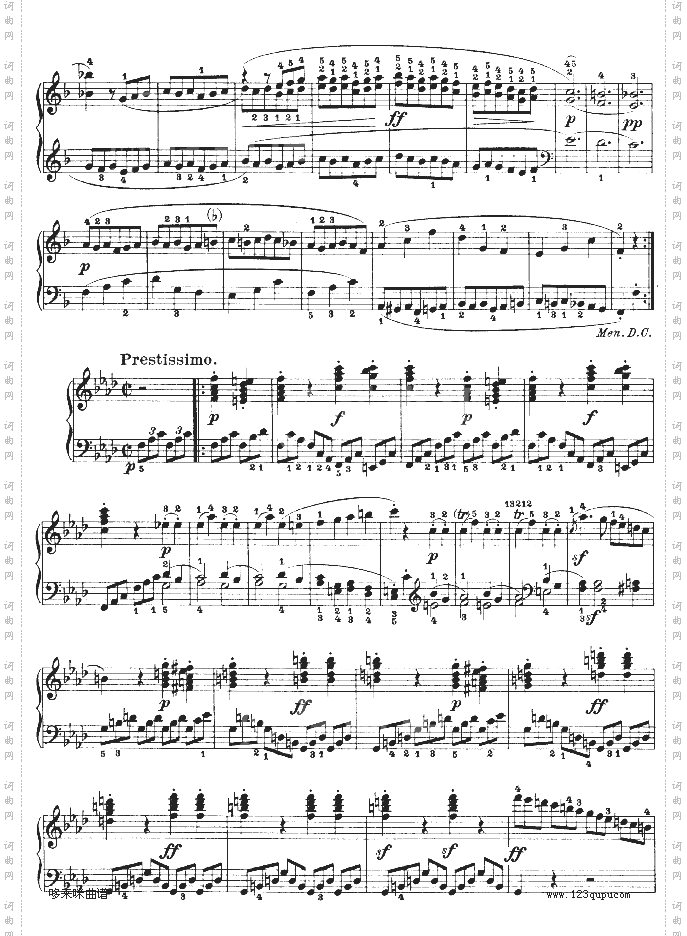 f小调第一钢琴奏鸣曲-贝多芬