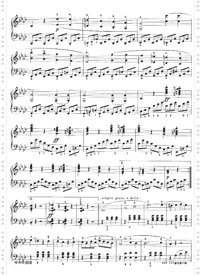 f小调第一钢琴奏鸣曲-贝多芬