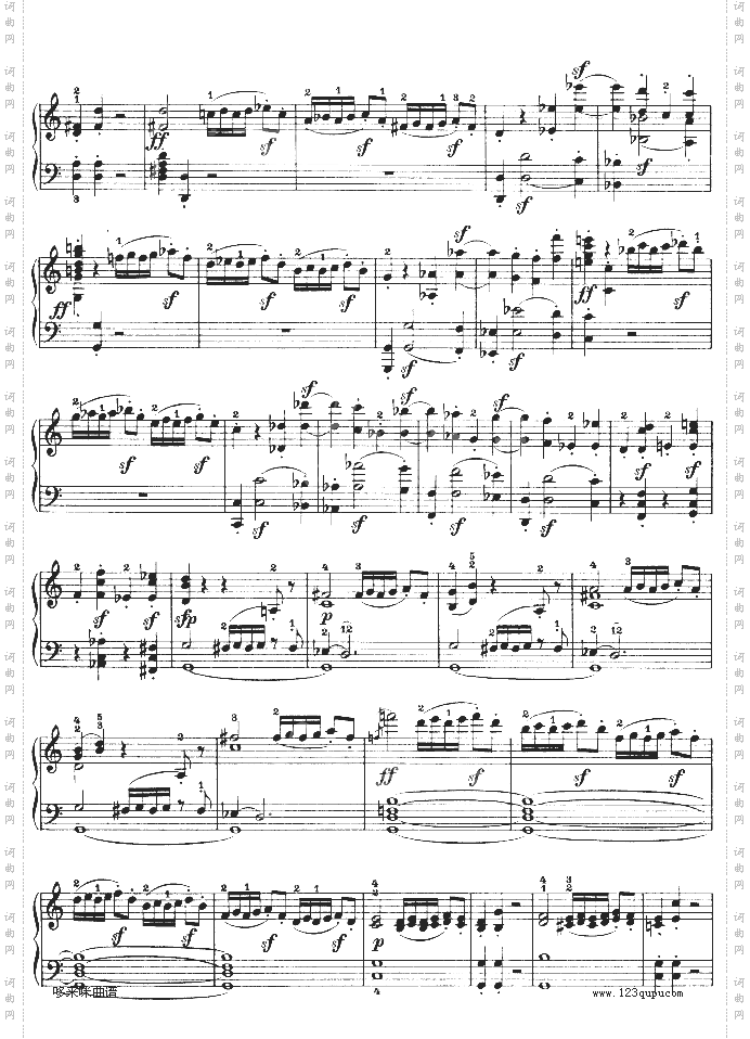 第三钢琴奏鸣曲-Op.2No.3-贝多芬