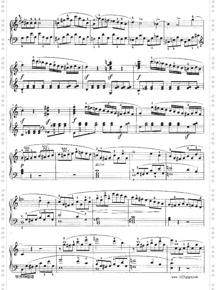 第三钢琴奏鸣曲-Op.2No.3-贝多芬