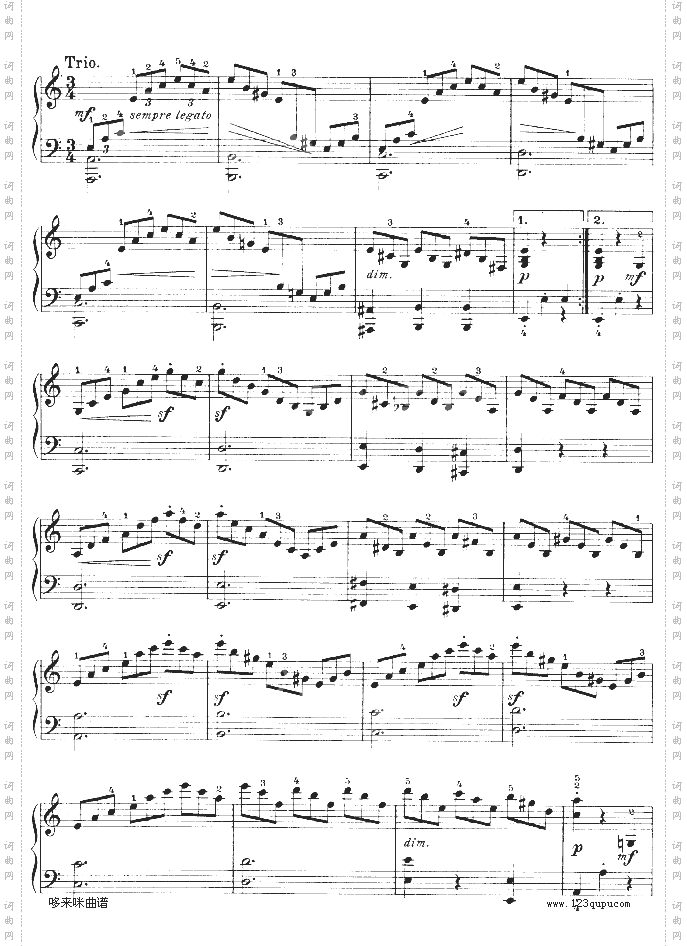 第三钢琴奏鸣曲-Op.2No.3-贝多芬