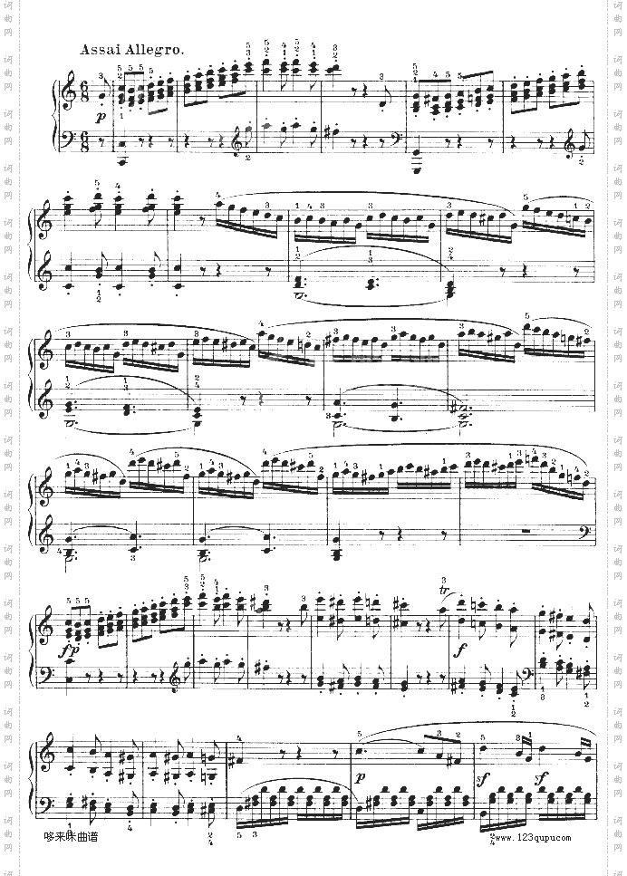 第三钢琴奏鸣曲-Op.2No.3-贝多芬