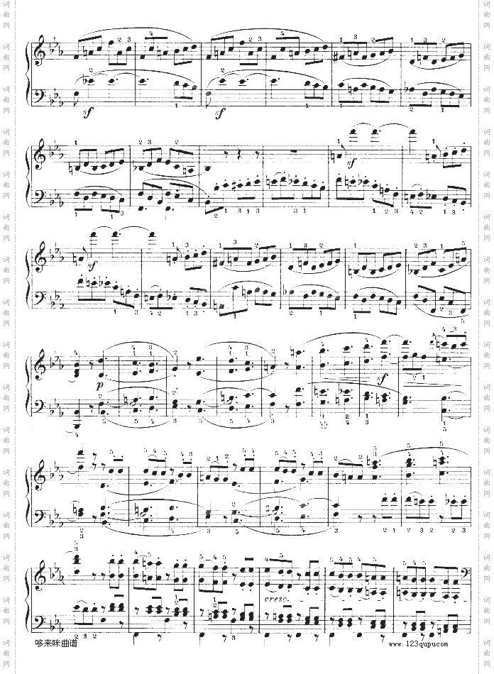 降E大调第四钢琴奏鸣曲-Op.7-贝多芬