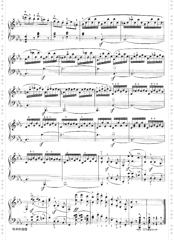 降E大调第四钢琴奏鸣曲-Op.7-贝多芬