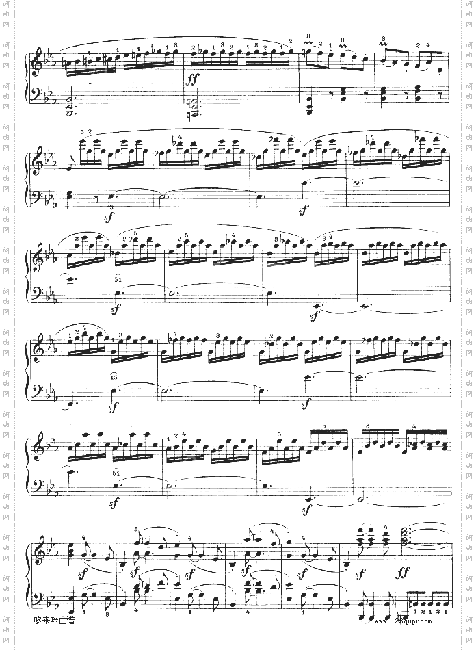 降E大调第四钢琴奏鸣曲-Op.7-贝多芬