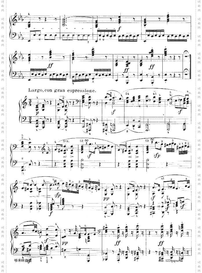 降E大调第四钢琴奏鸣曲-Op.7-贝多芬