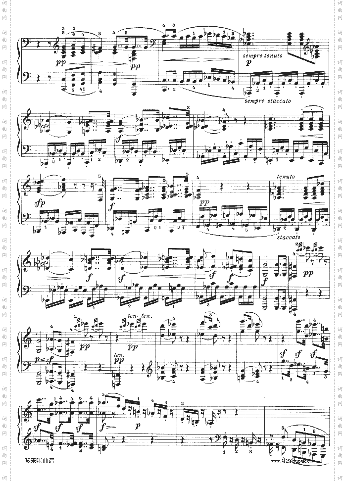 降E大调第四钢琴奏鸣曲-Op.7-贝多芬