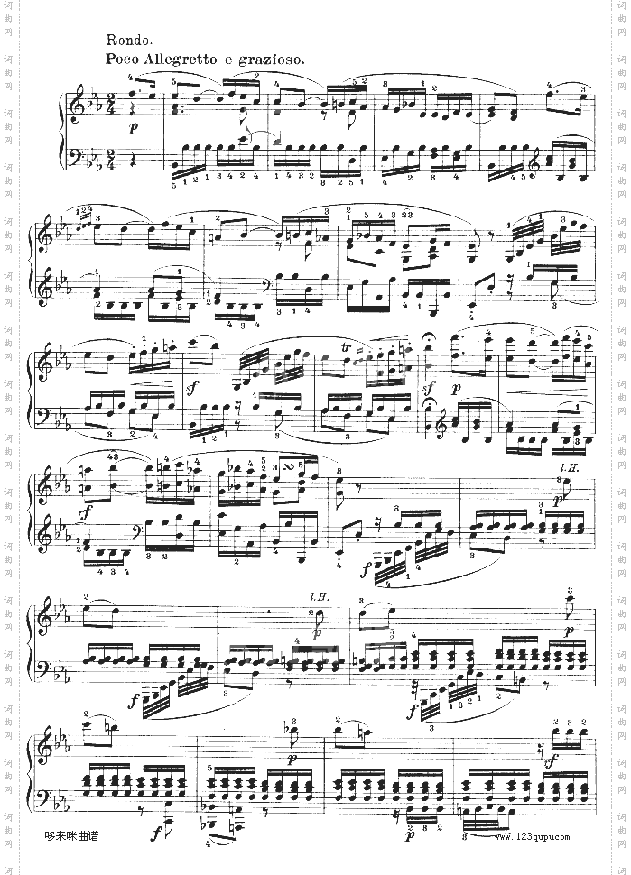 降E大调第四钢琴奏鸣曲-Op.7-贝多芬