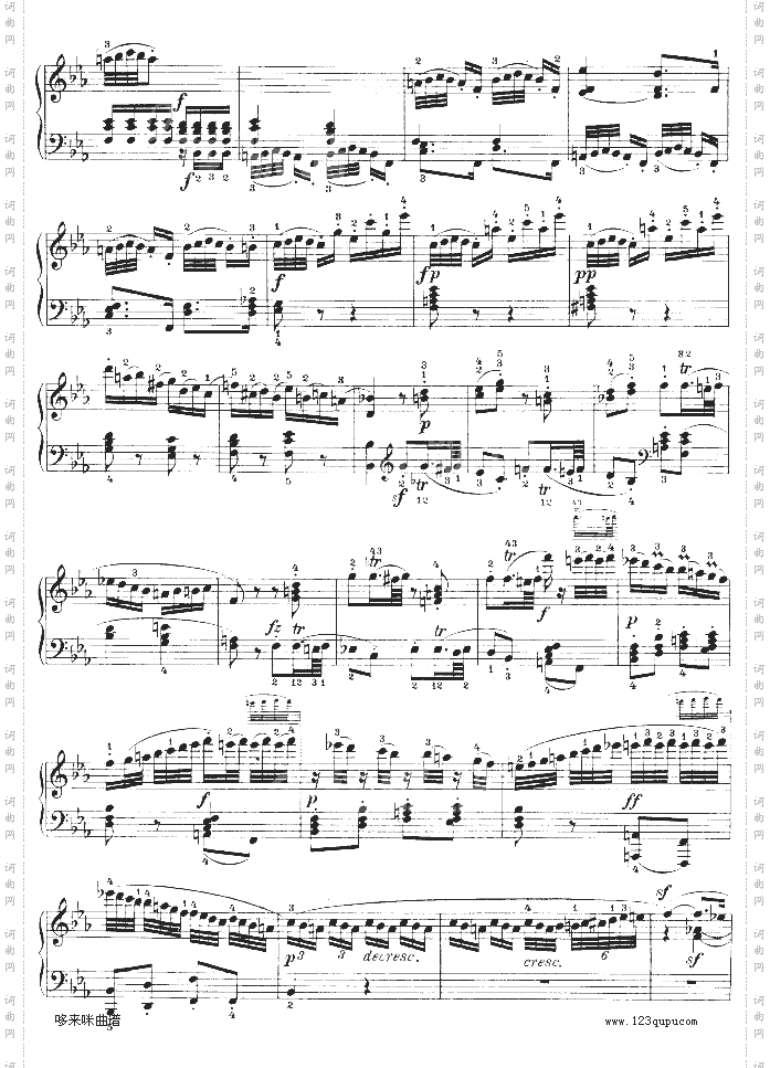 降E大调第四钢琴奏鸣曲-Op.7-贝多芬