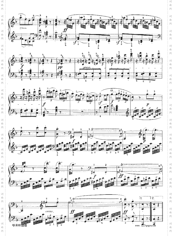 F大调第六钢琴奏鸣曲-Op.10—2-贝多芬