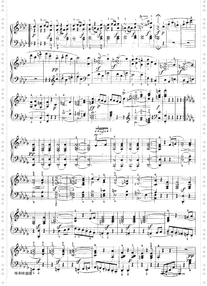 F大调第六钢琴奏鸣曲-Op.10—2-贝多芬