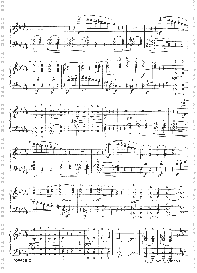 F大调第六钢琴奏鸣曲-Op.10—2-贝多芬