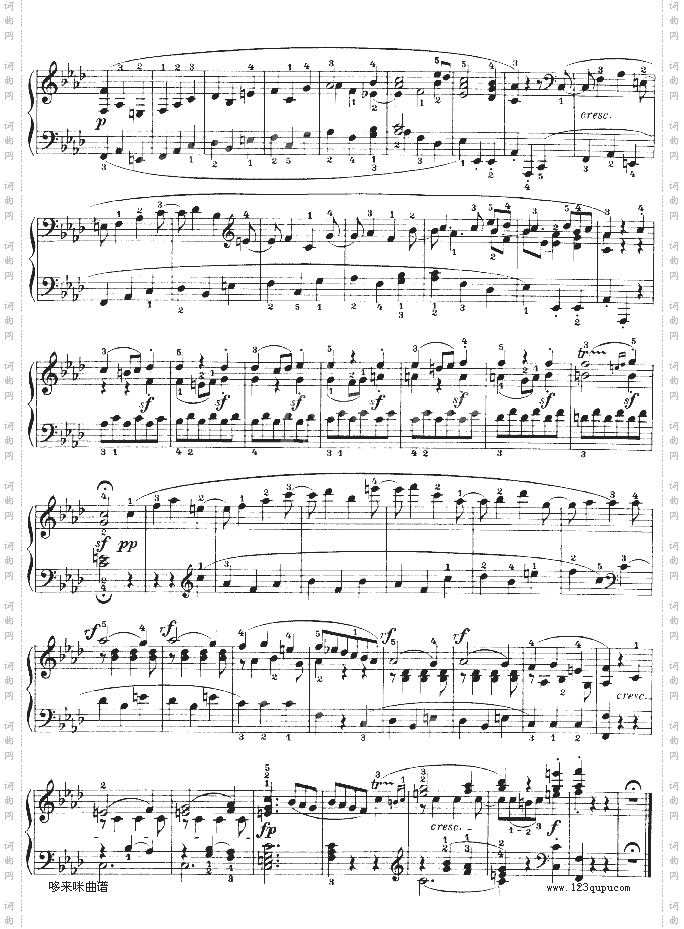 F大调第六钢琴奏鸣曲-Op.10—2-贝多芬