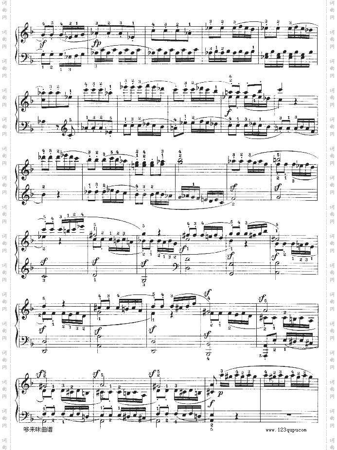 F大调第六钢琴奏鸣曲-Op.10—2-贝多芬