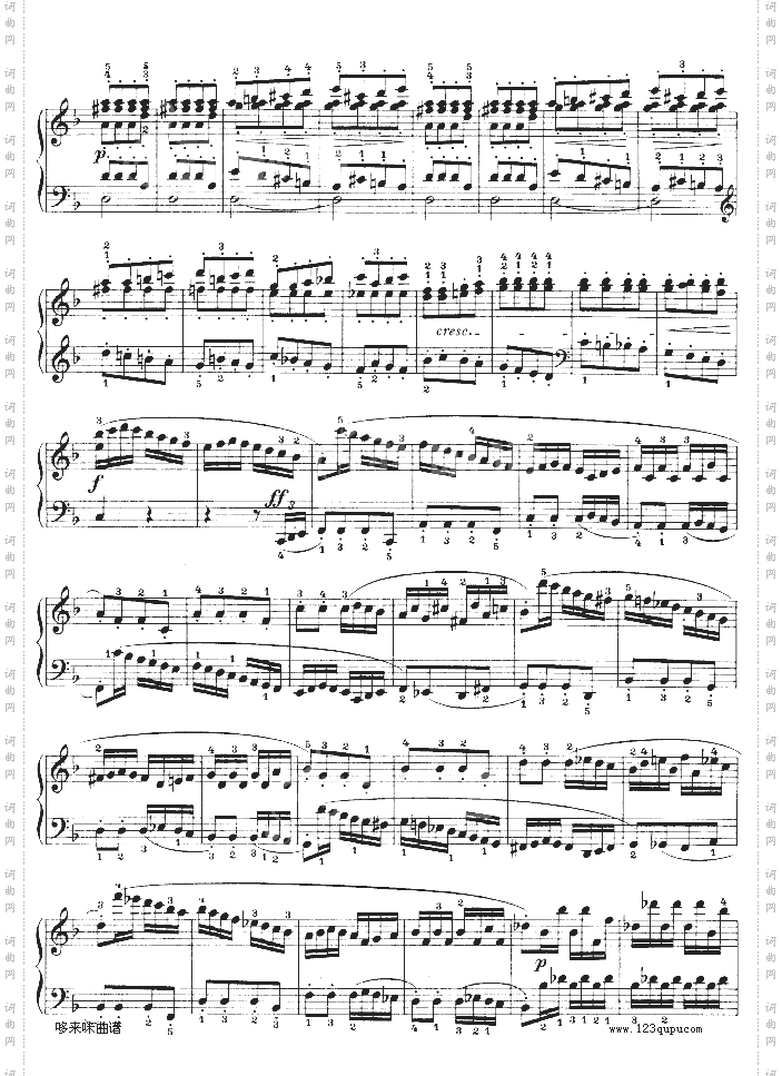 F大调第六钢琴奏鸣曲-Op.10—2-贝多芬