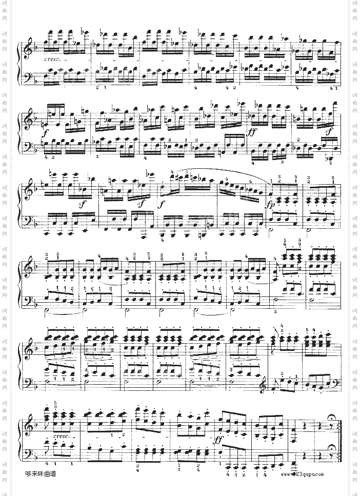 F大调第六钢琴奏鸣曲-Op.10—2-贝多芬