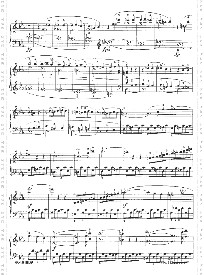 C小调第五钢琴奏鸣曲-Op.10—1-贝多芬