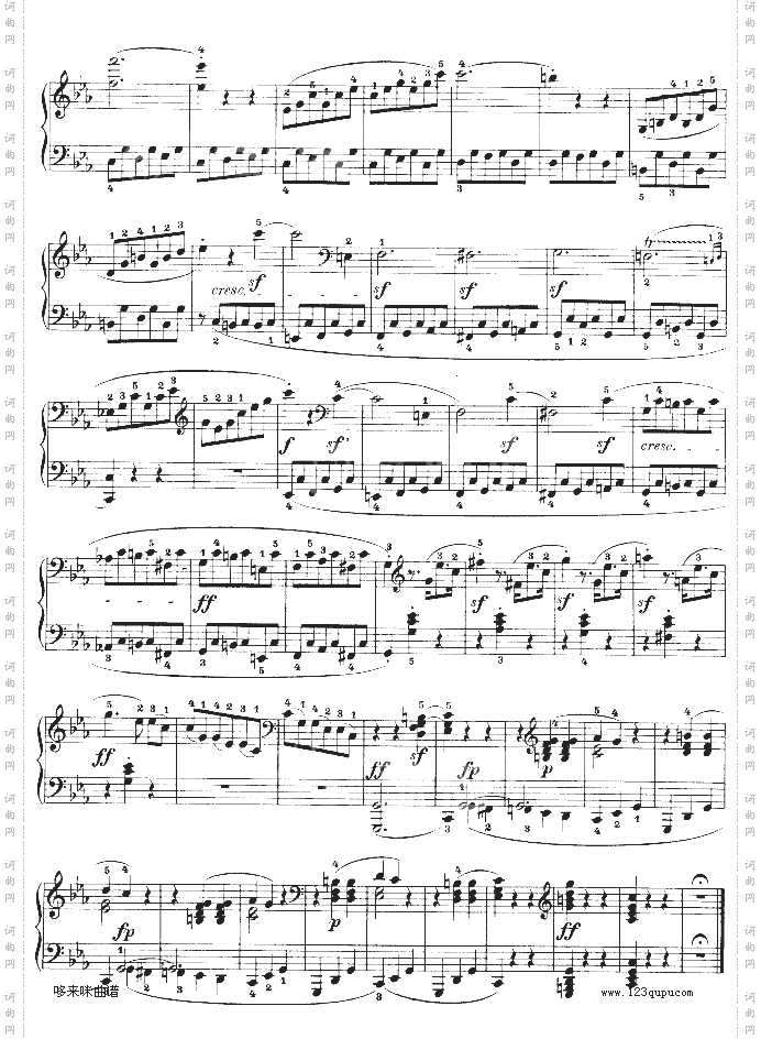 C小调第五钢琴奏鸣曲-Op.10—1-贝多芬