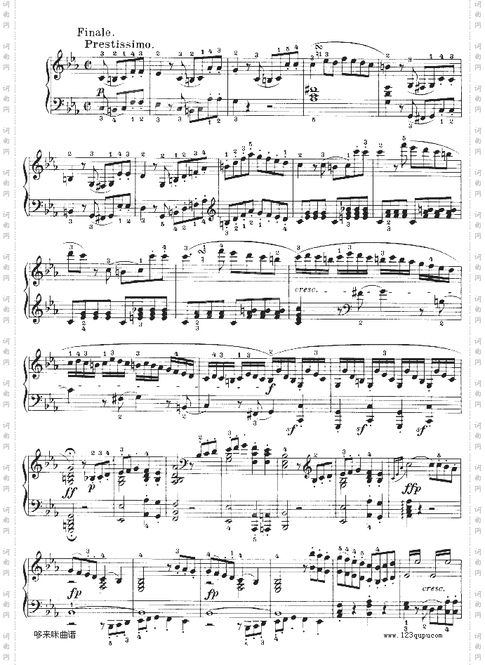 C小调第五钢琴奏鸣曲-Op.10—1-贝多芬