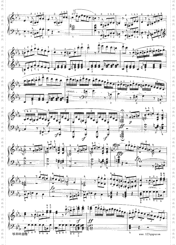 C小调第五钢琴奏鸣曲-Op.10—1-贝多芬