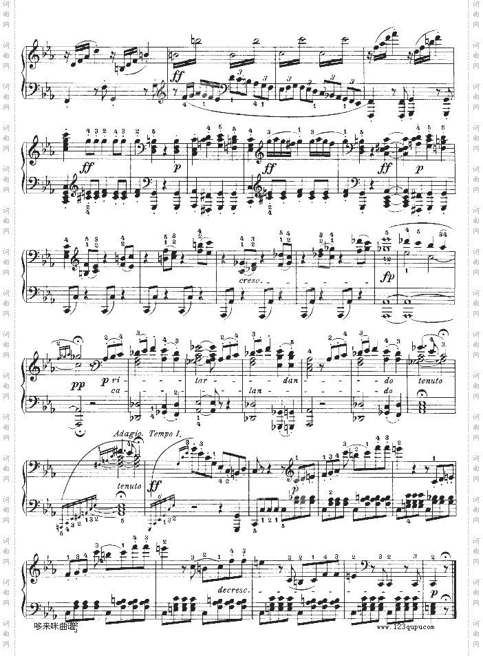 C小调第五钢琴奏鸣曲-Op.10—1-贝多芬