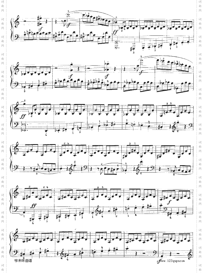 D大调第七钢琴奏鸣曲-Op.10No--3-贝多芬