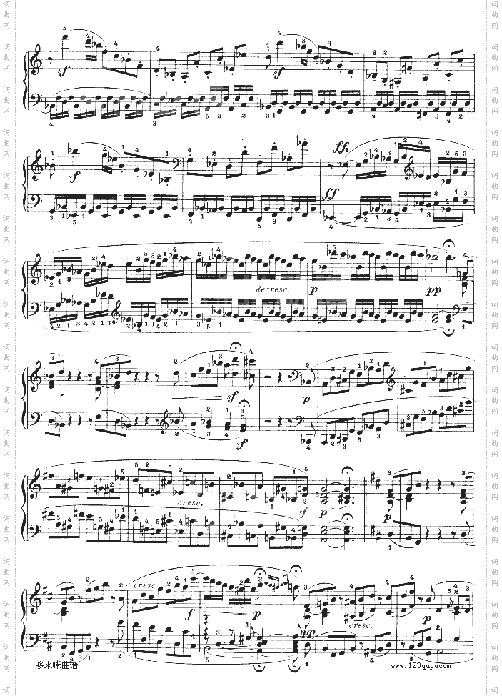 D大调第七钢琴奏鸣曲-Op.10No--3-贝多芬