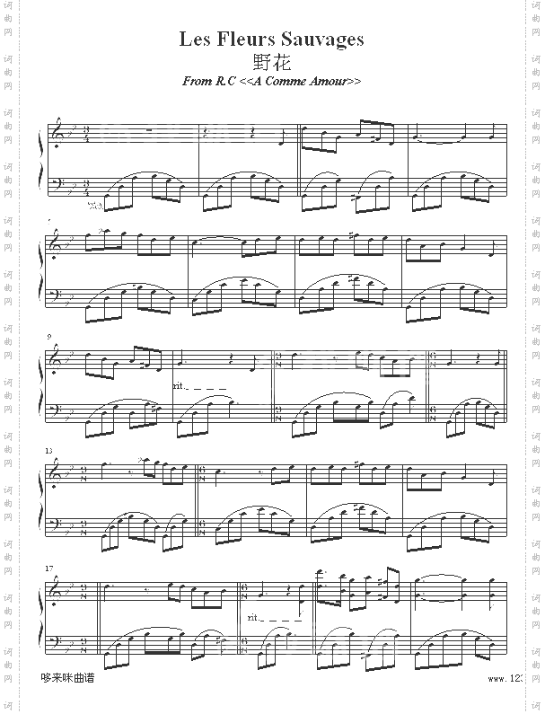 LesFleursSauvages-野花-克莱德曼