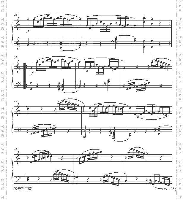 奏鸣曲SonatasK545-莫扎特