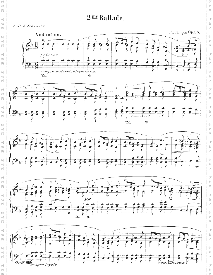 F大调第二叙事曲-肖邦