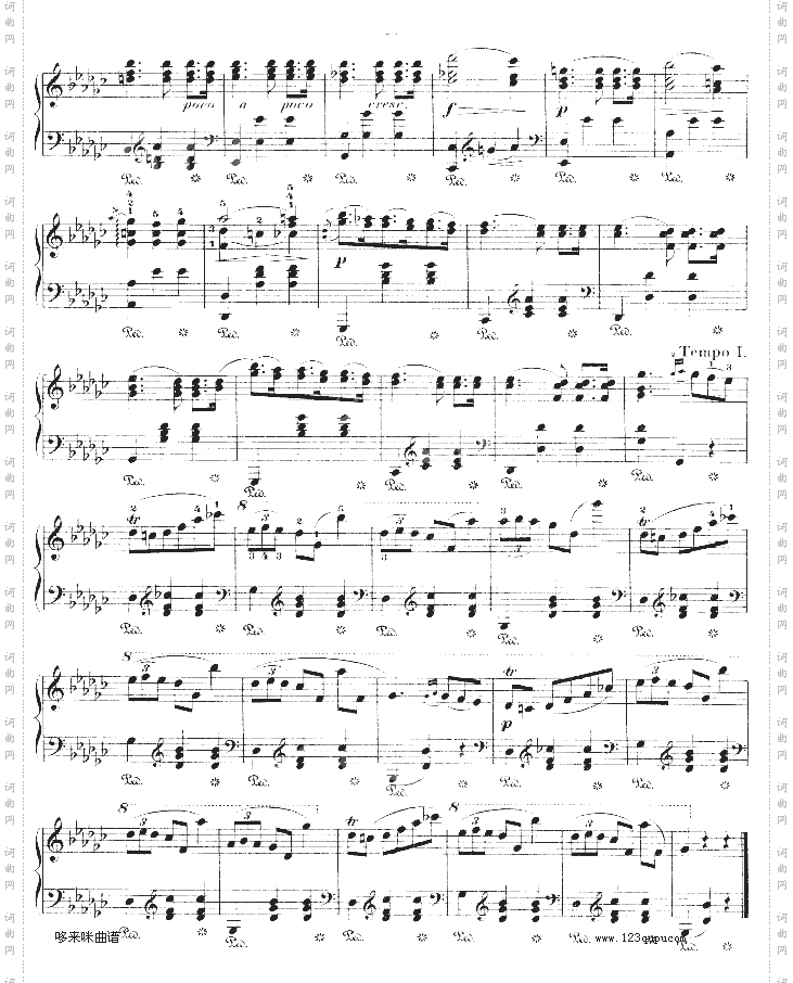 降G大调圆舞曲作品70NO.1-肖邦