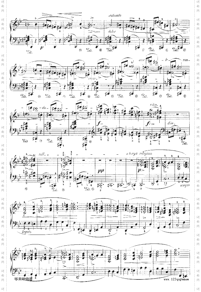 g小调夜曲作品15号-OP15-NO.3-肖邦