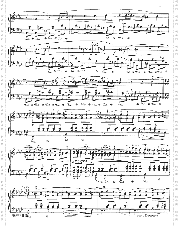 B大调夜曲作品32号-OP32NO.2-肖邦