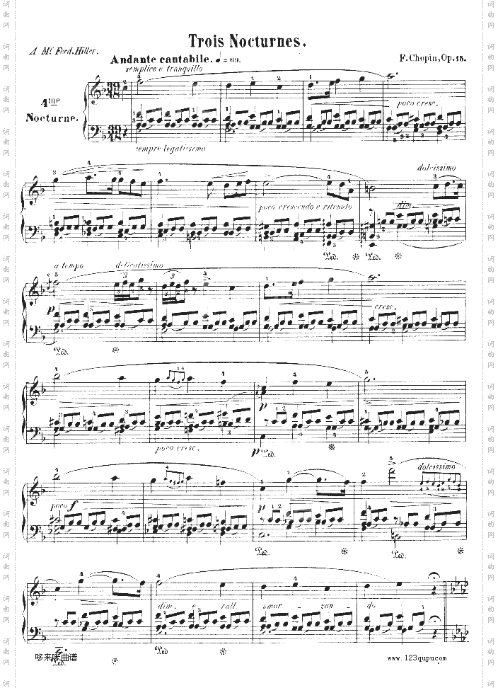 F大调夜曲作品15号-NocturneOp.15No.1-肖邦