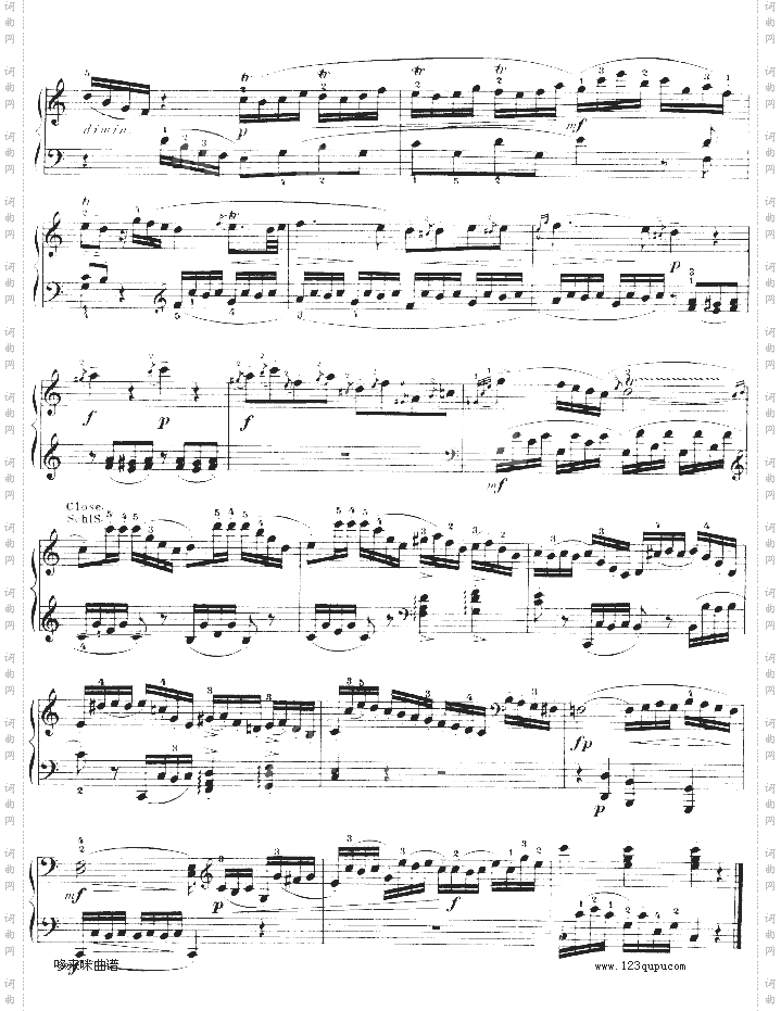 C大调钢琴奏鸣曲K279-莫扎特