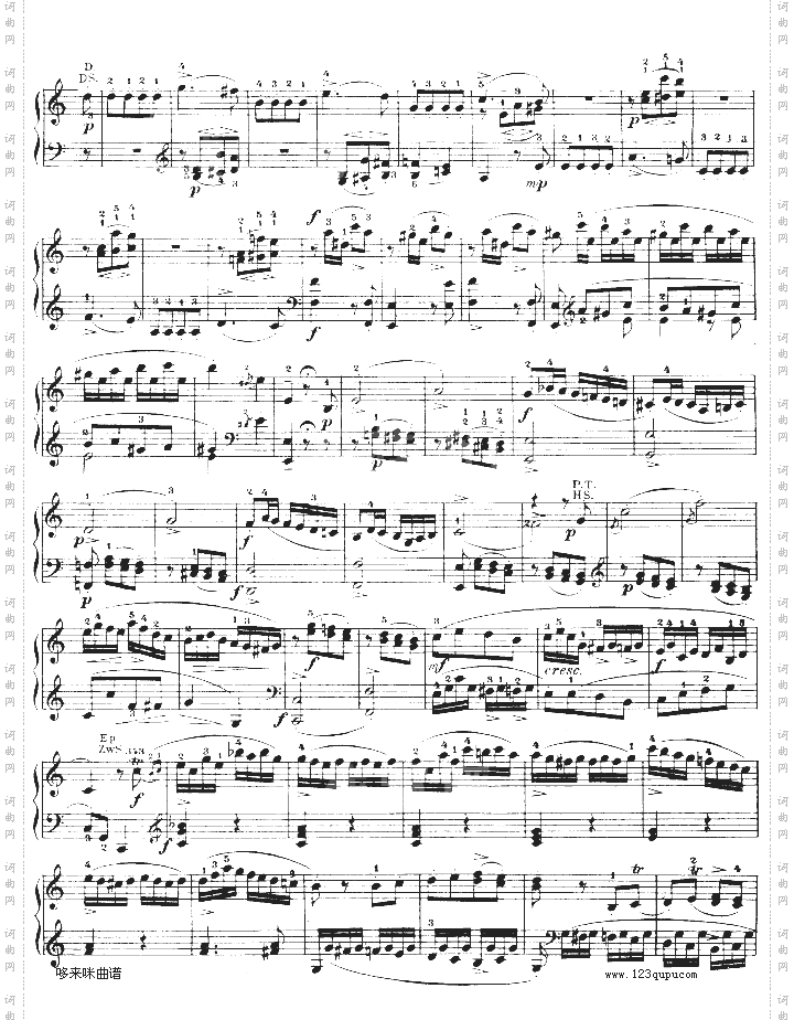 C大调钢琴奏鸣曲K279-莫扎特