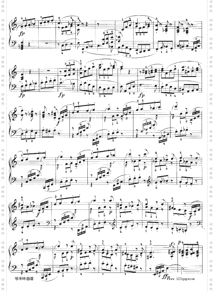 A大调第二钢琴奏鸣曲-贝多芬