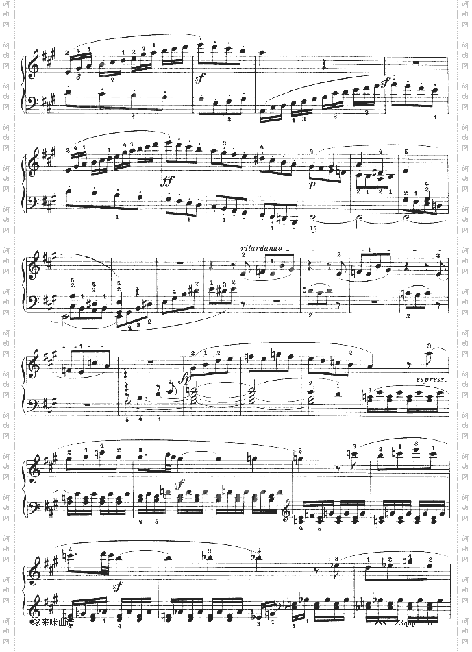 A大调第二钢琴奏鸣曲-贝多芬