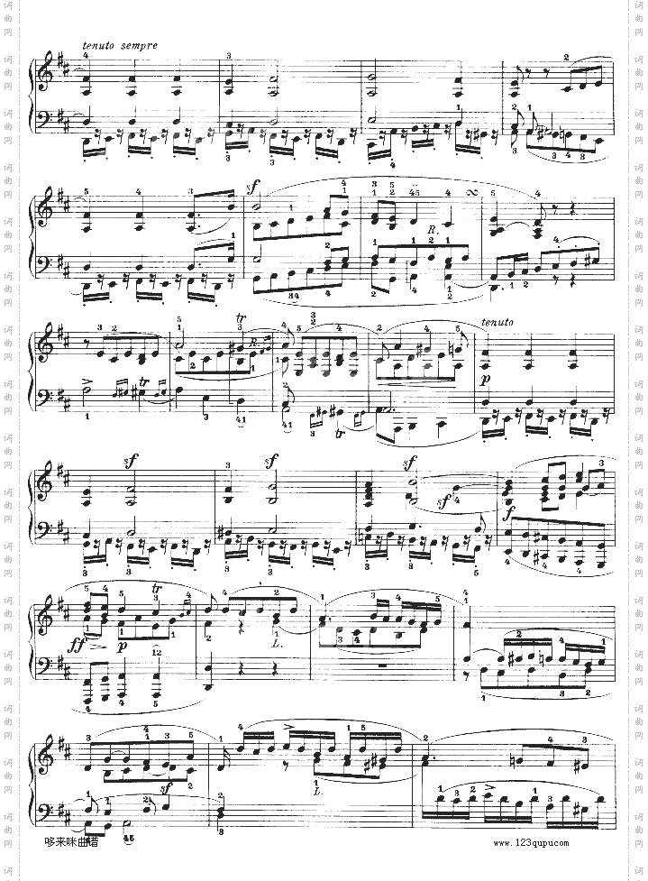 A大调第二钢琴奏鸣曲-贝多芬