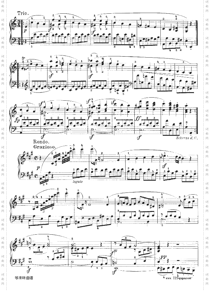 A大调第二钢琴奏鸣曲-贝多芬