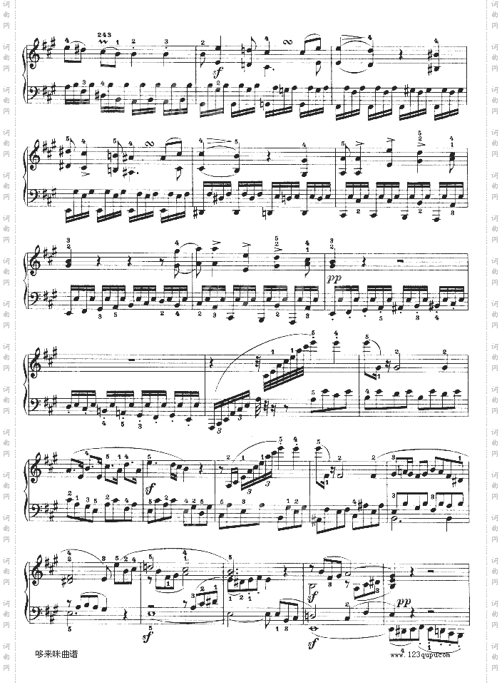 A大调第二钢琴奏鸣曲-贝多芬