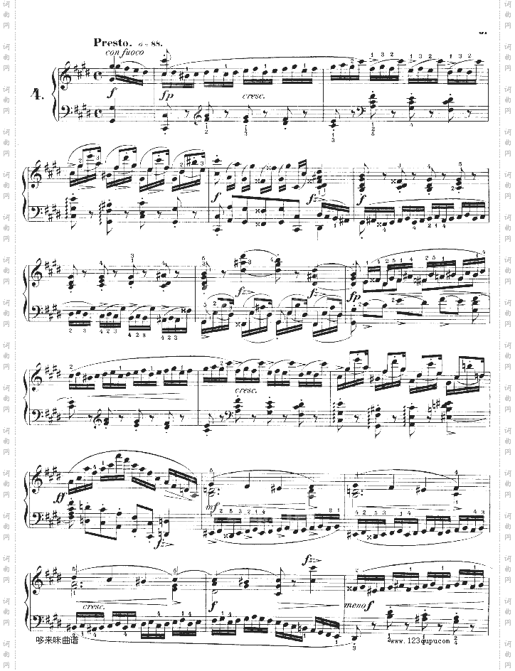 练习曲OP.10-No4-肖邦