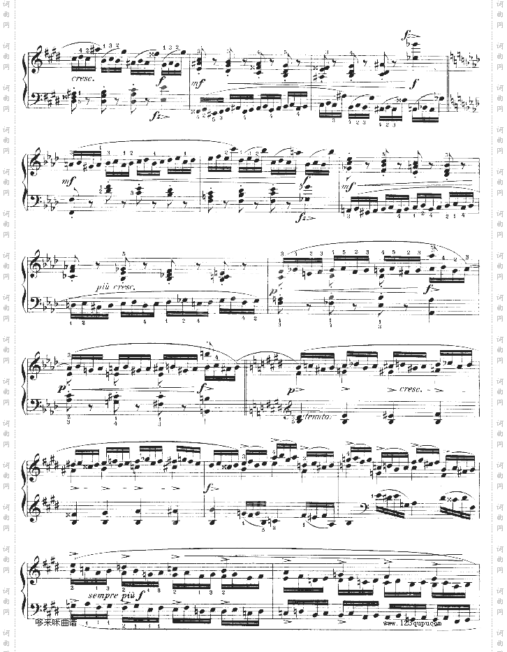 练习曲OP.10-No4-肖邦