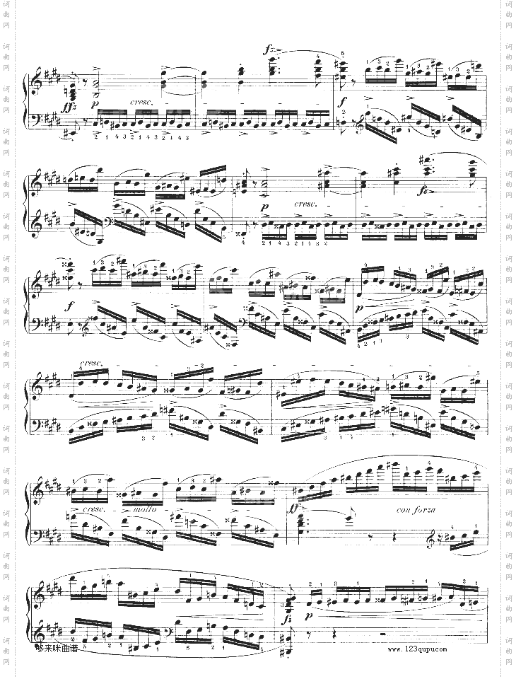 练习曲OP.10-No4-肖邦